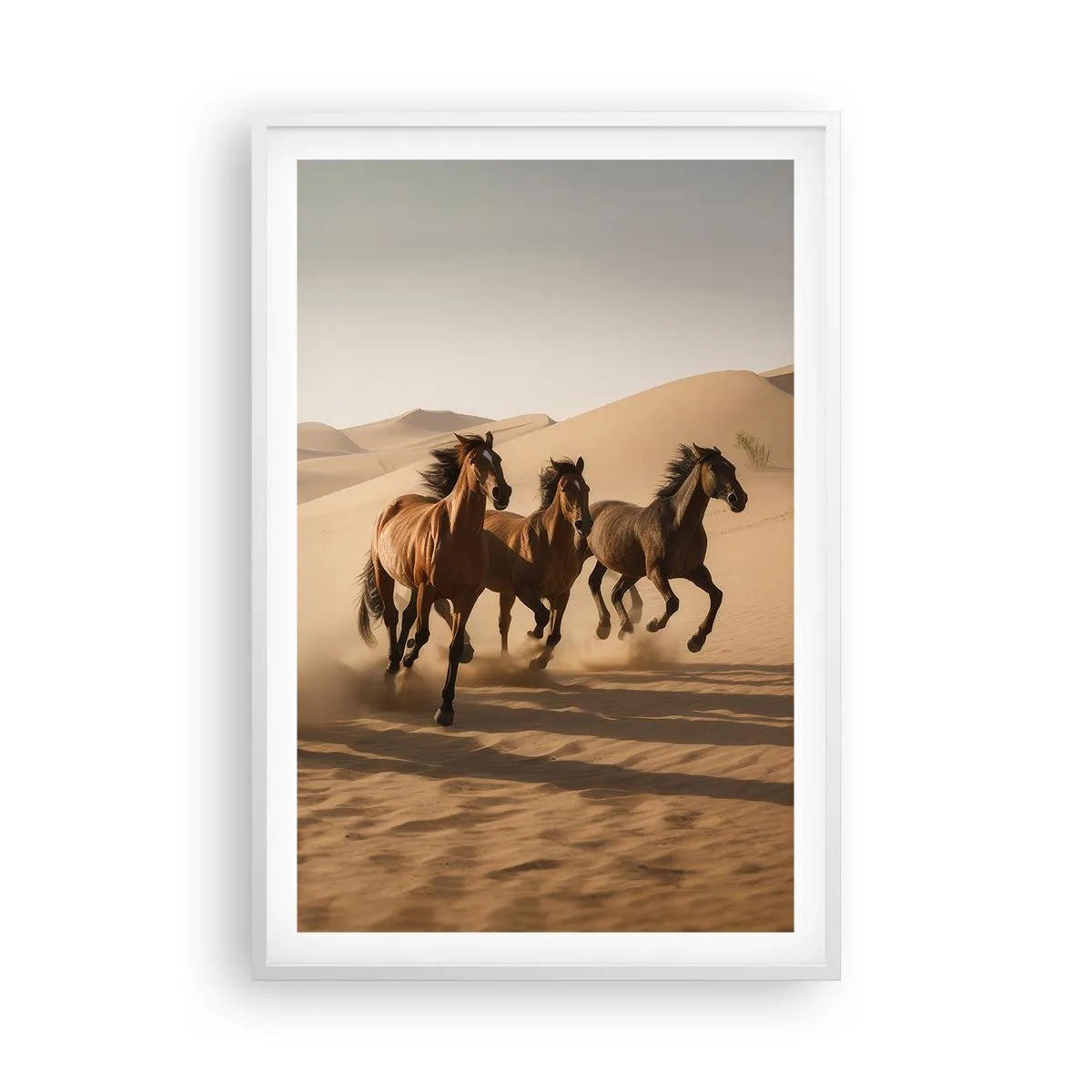 Plakat w białej ramie - Wolne jak wiatr - 61x91 cm