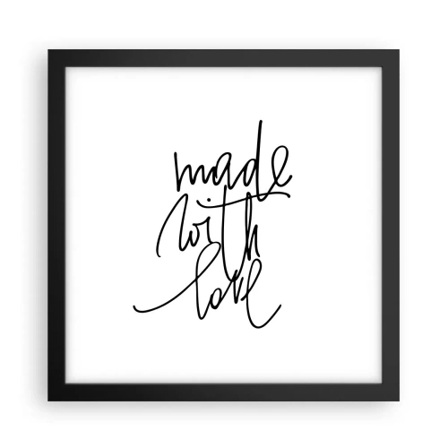 Plakat w czarnej ramie - Najlepsza marka - 30x30 cm