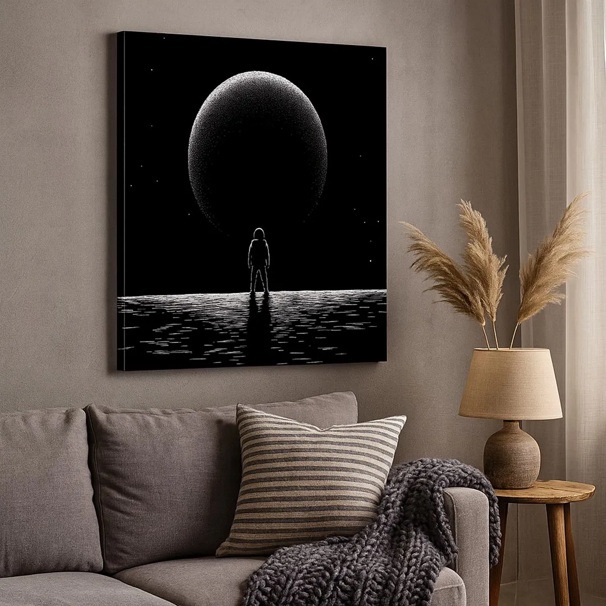 Obraz na płótnie - Twarzą w twarz - 30x30 cm