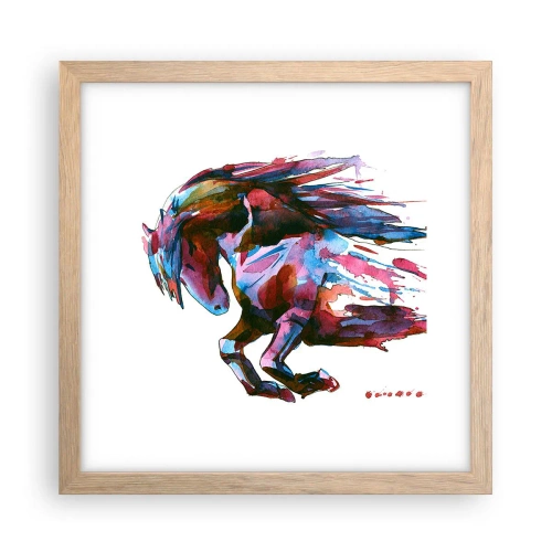 Plakat w ramie jasny dąb - W uniesieniu - 30x30 cm