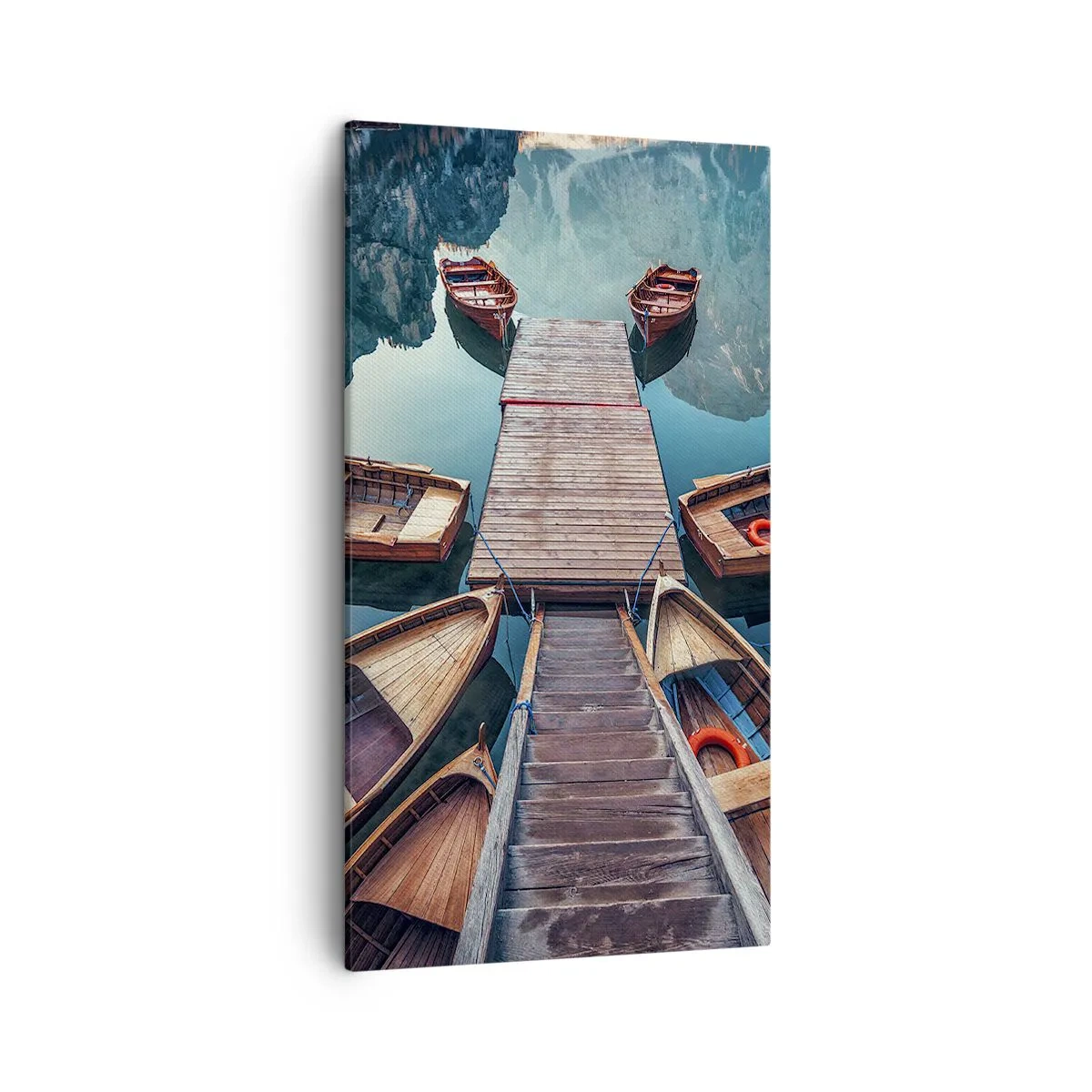 Obraz na płótnie - Czekam na przystani - 45x80 cm