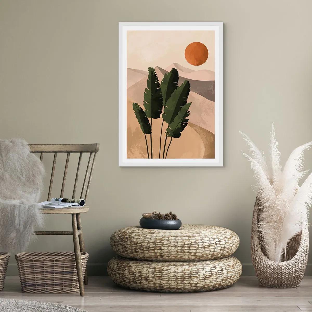Plakat w białej ramie - Triumf życia - 40x50 cm