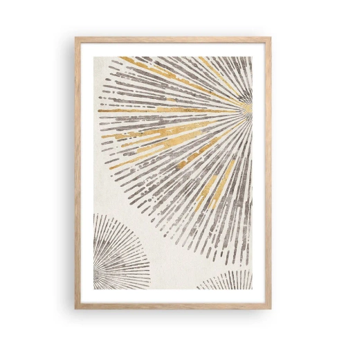 Plakat w ramie jasny dąb - Uroda promienia - 50x70 cm