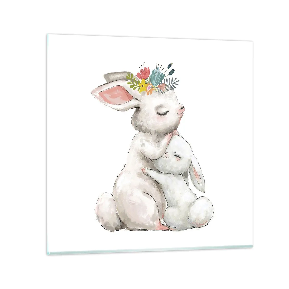 Obraz na szkle - Nie ma jak u mamy - 70x70 cm