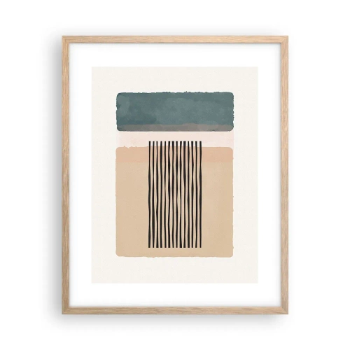 Plakat w ramie jasny dąb - Wszystko w porządku - 40x50 cm