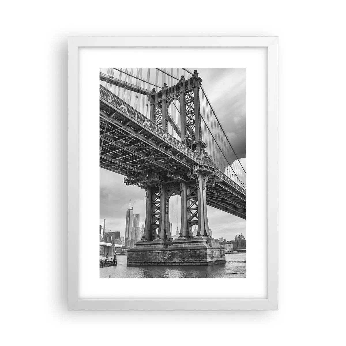 Plakat w białej ramie - Do serca miasta - 30x40 cm