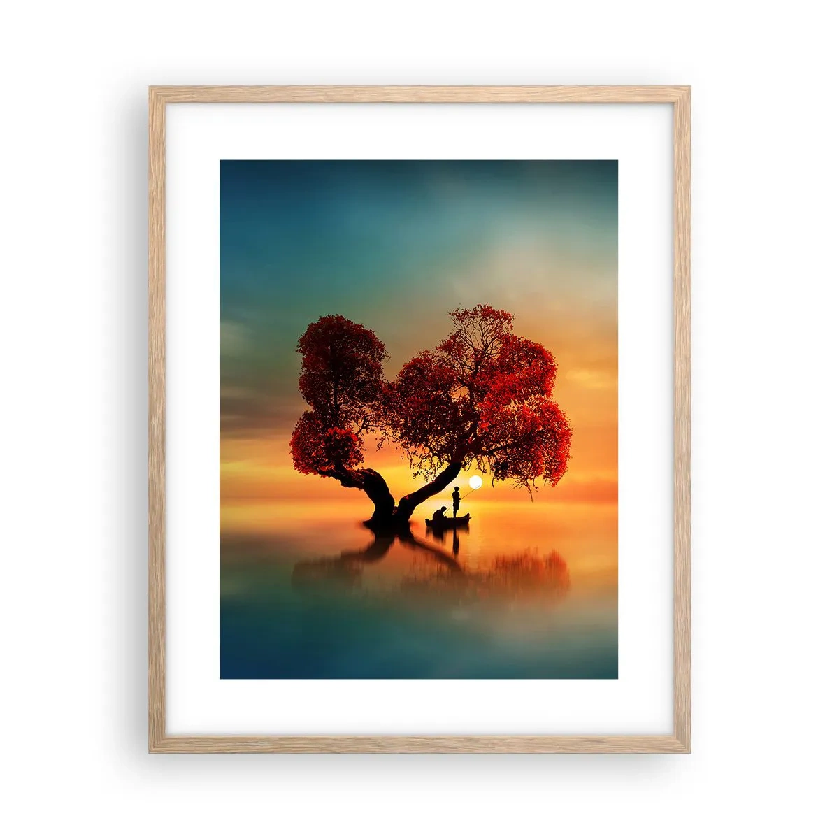 Plakat w ramie jasny dąb - Oddaleńcy i ciszyzna bezświata - 40x50 cm