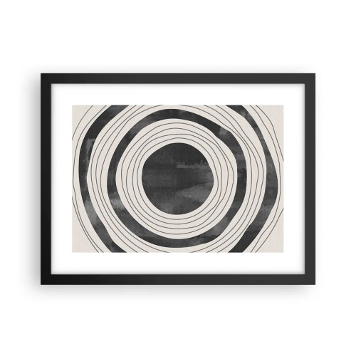 Plakat w czarnej ramie - W samo sedno - 40x30 cm