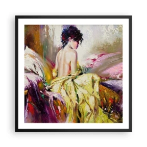 Plakat w czarnej ramie - Między ustami a brzegiem pucharu - 60x60 cm