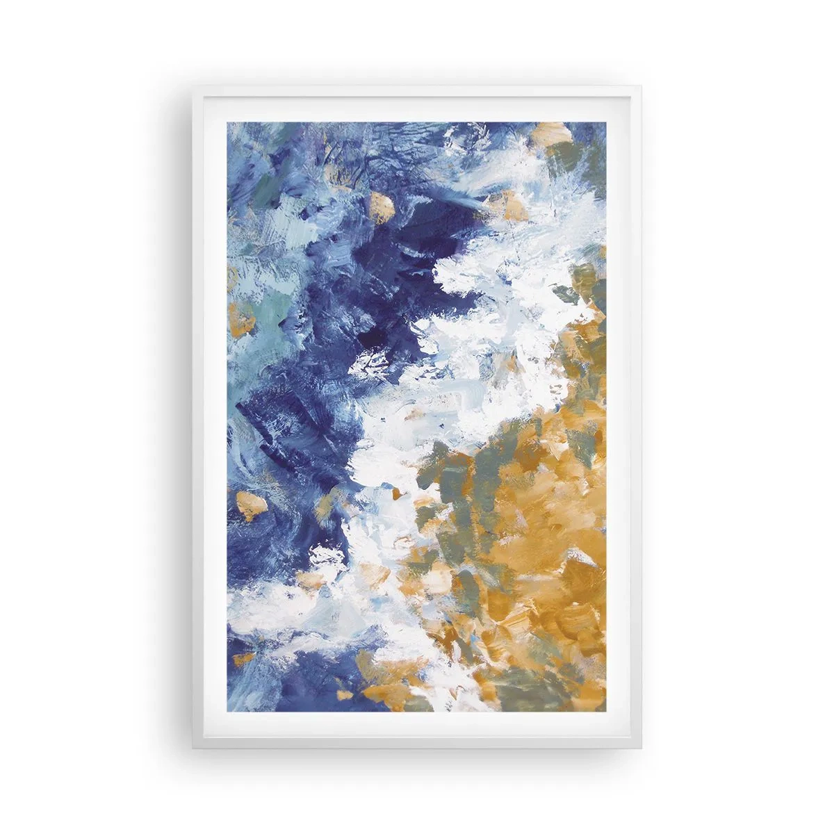 Plakat w białej ramie - Taniec żywiołów - 61x91 cm