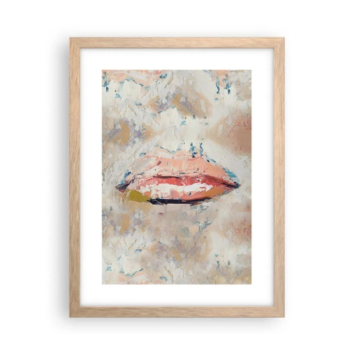 Plakat w ramie jasny dąb - Budzi zmysły - 30x40 cm