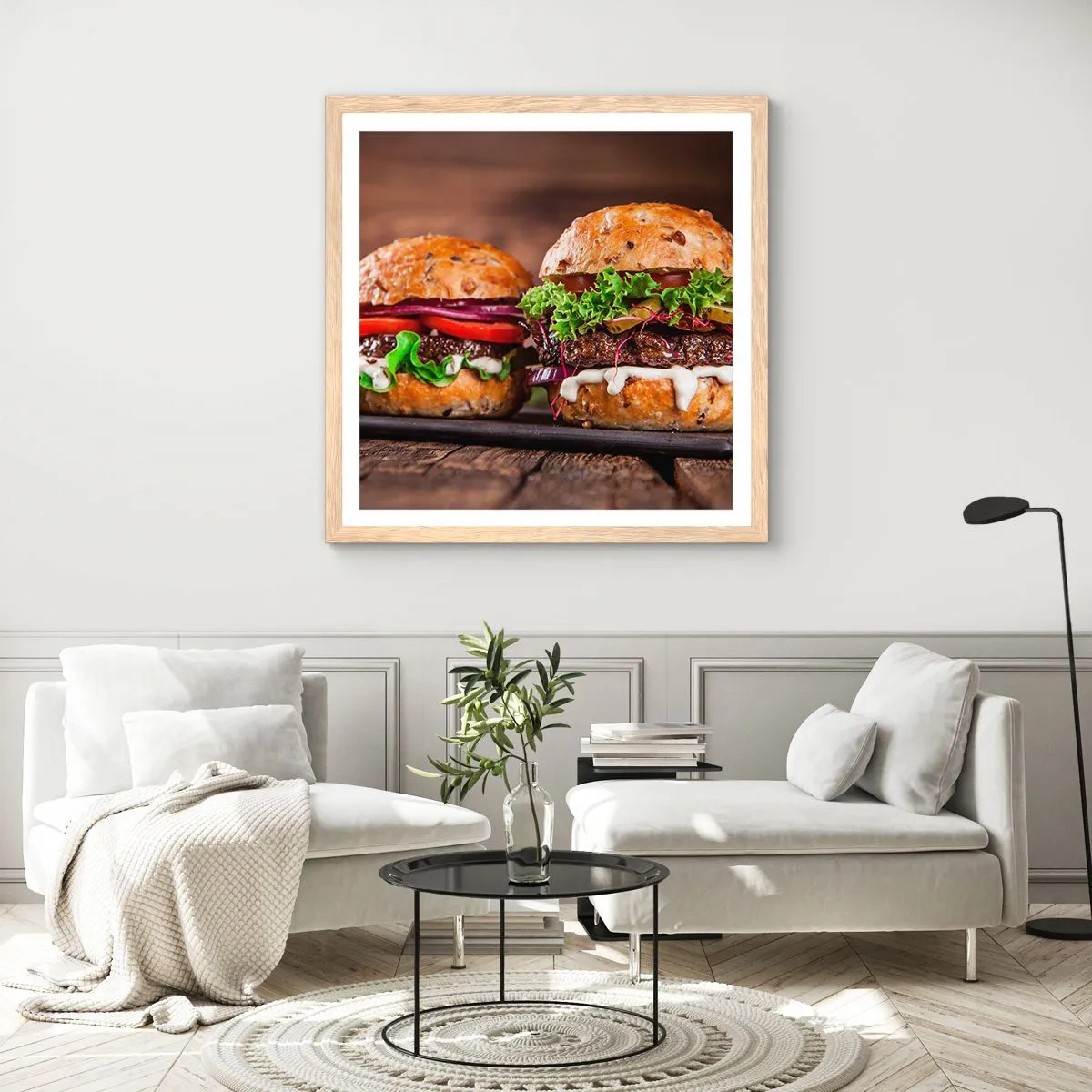 Plakat w ramie jasny dąb - American dream - 30x30 cm