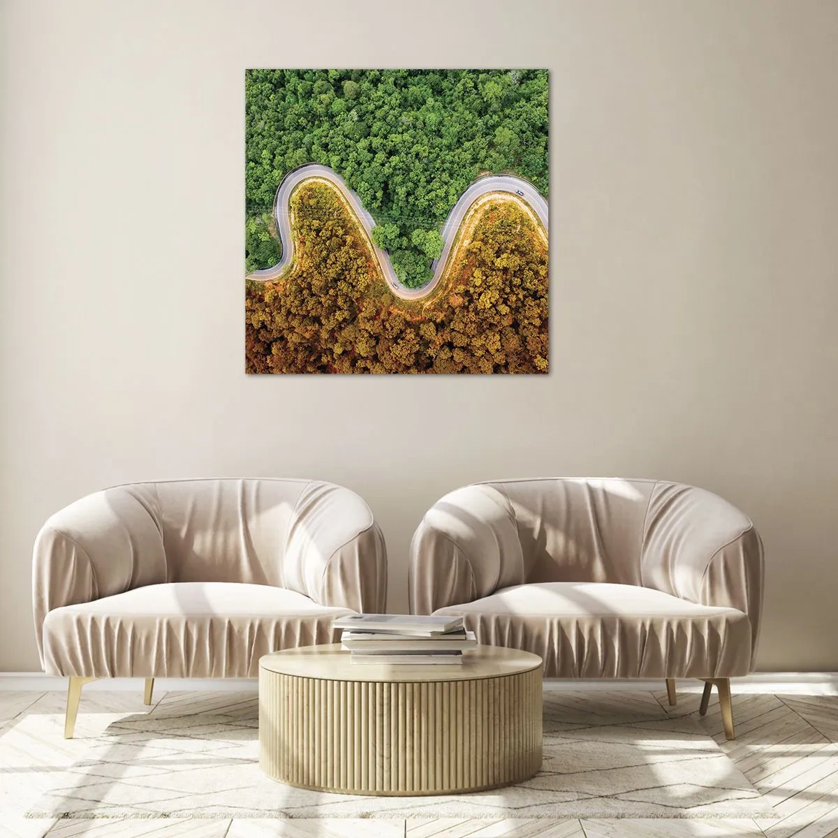 Obraz na szkle - Granice i przełomy - 70x70 cm