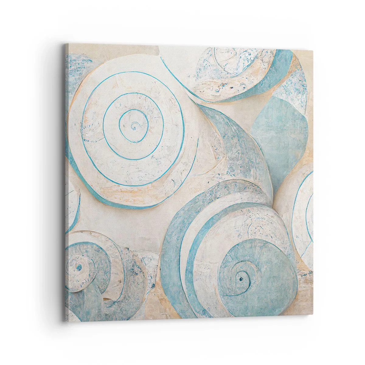 Obraz na płótnie - Co kryje muszla? - 70x70 cm