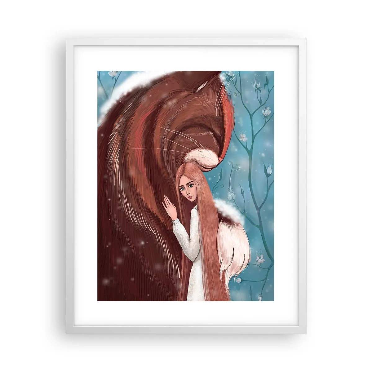 Plakat w białej ramie - Witaj w baśni - 40x50 cm