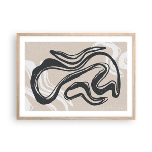 Plakat w ramie jasny dąb - Ekspresja zwielokrotniona - 70x50 cm