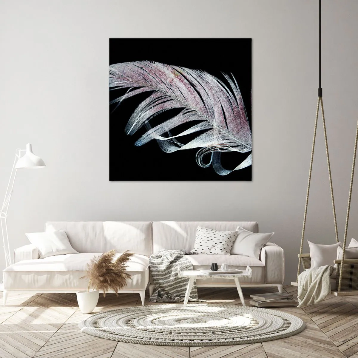 Obraz na płótnie - Pomyśl o dotyku - 50x50 cm