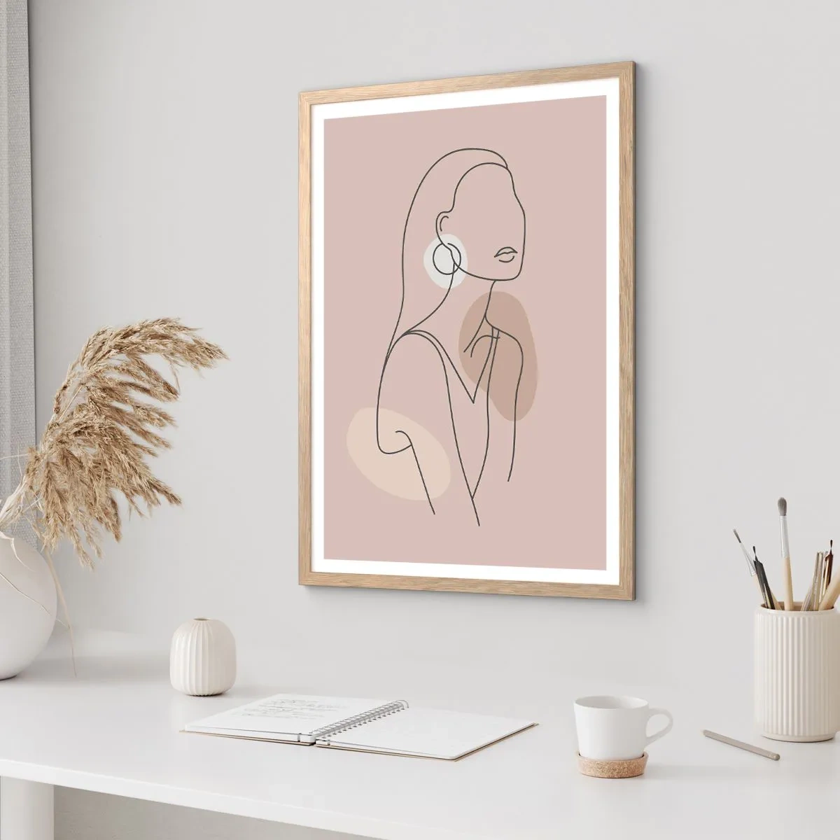 Plakat w ramie jasny dąb - Ikona dziewczęcości - 61x91 cm