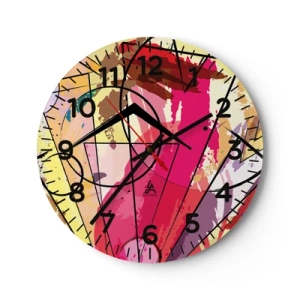 Zegar ścienny - Eksplozja - 40x40 cm