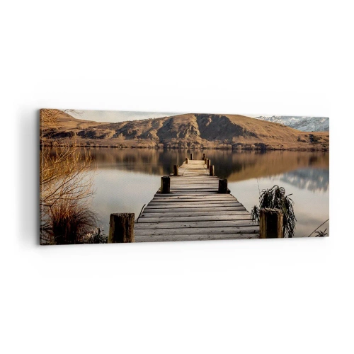 Obraz na płótnie - Pejzaż w ciszy - 100x40 cm