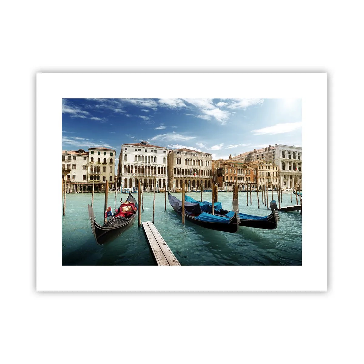 Plakat - Pałace w błękicie - 40x30 cm
