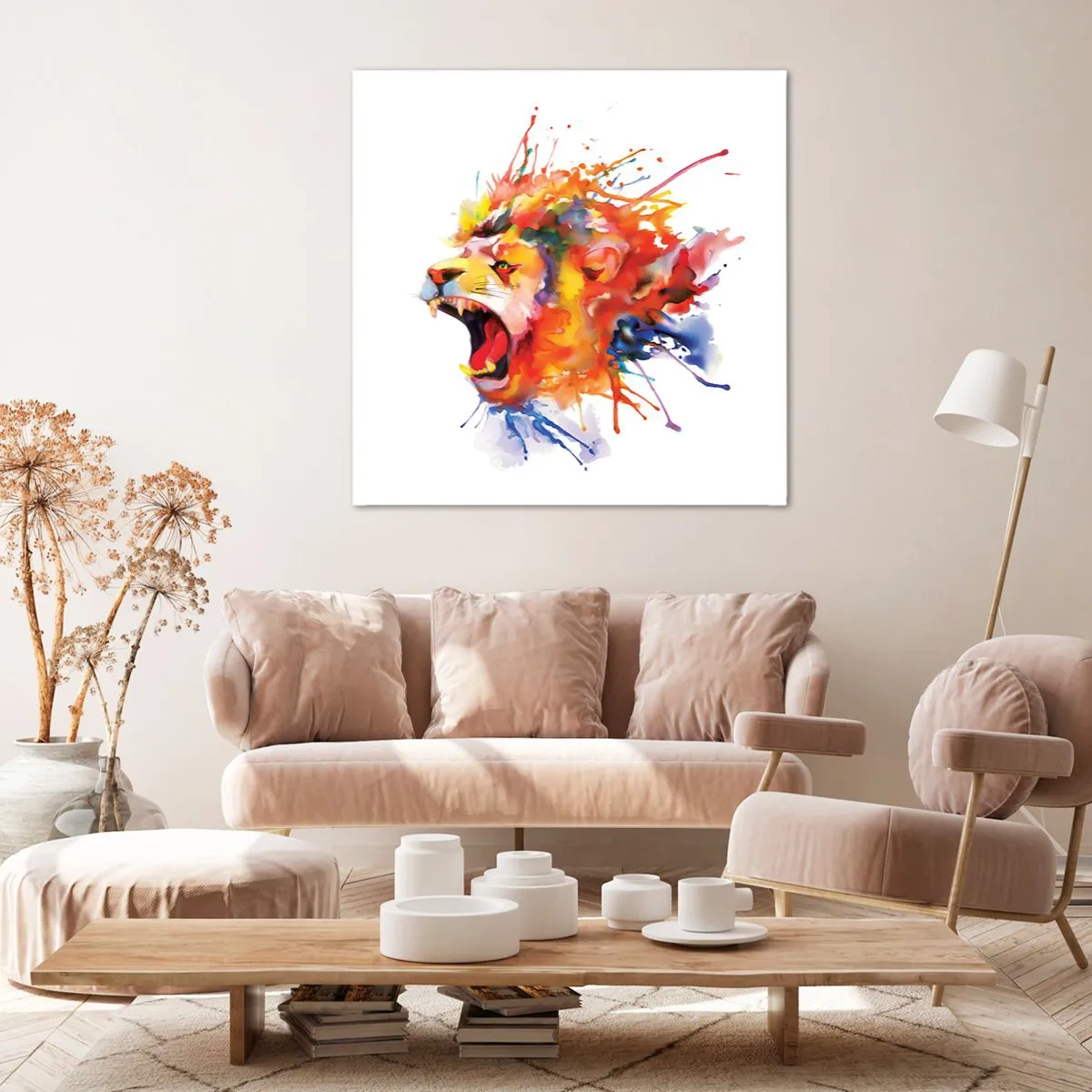 Obraz na płótnie - Wybuchnąć gniewem  - 60x60 cm