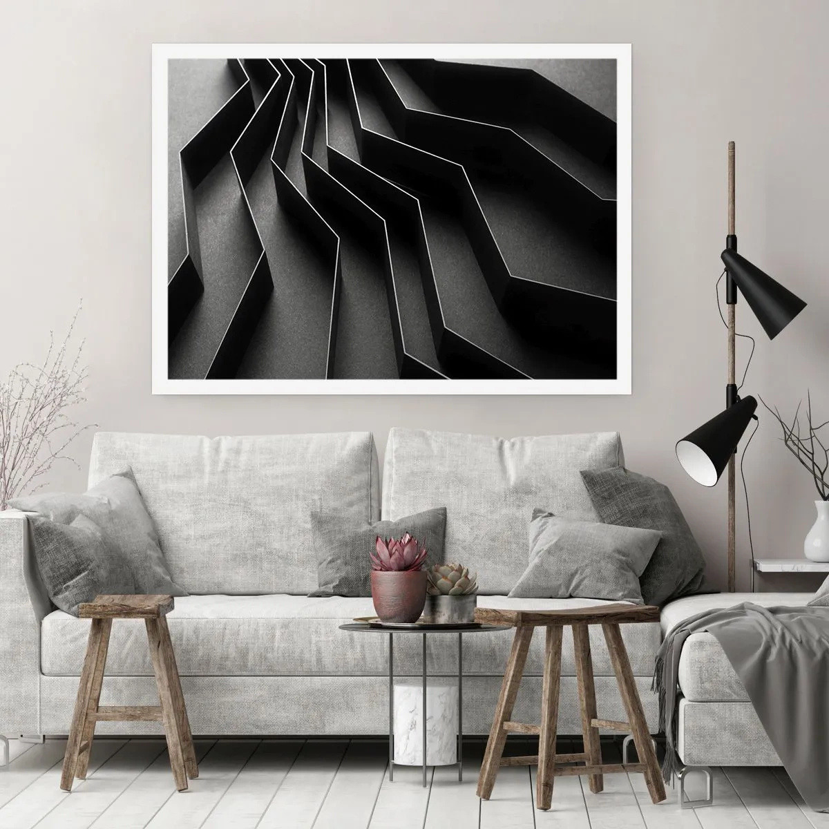 Plakat - Przestrzenny porządek - 91x61 cm