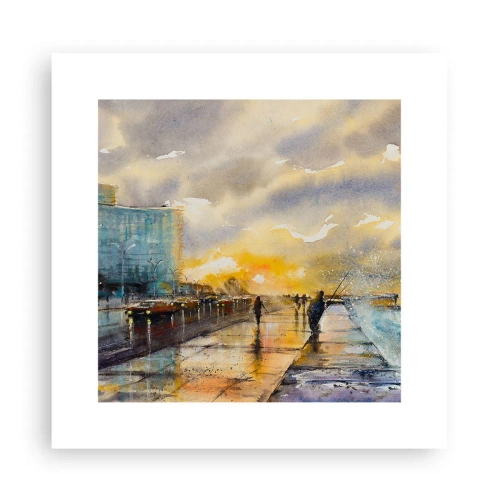 Plakat - Życie na brzegu - 30x30 cm