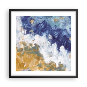 Plakat w czarnej ramie - Taniec żywiołów - 50x50 cm