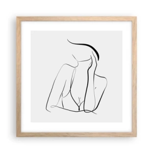 Plakat w ramie jasny dąb - Na fali marzeń - 40x40 cm