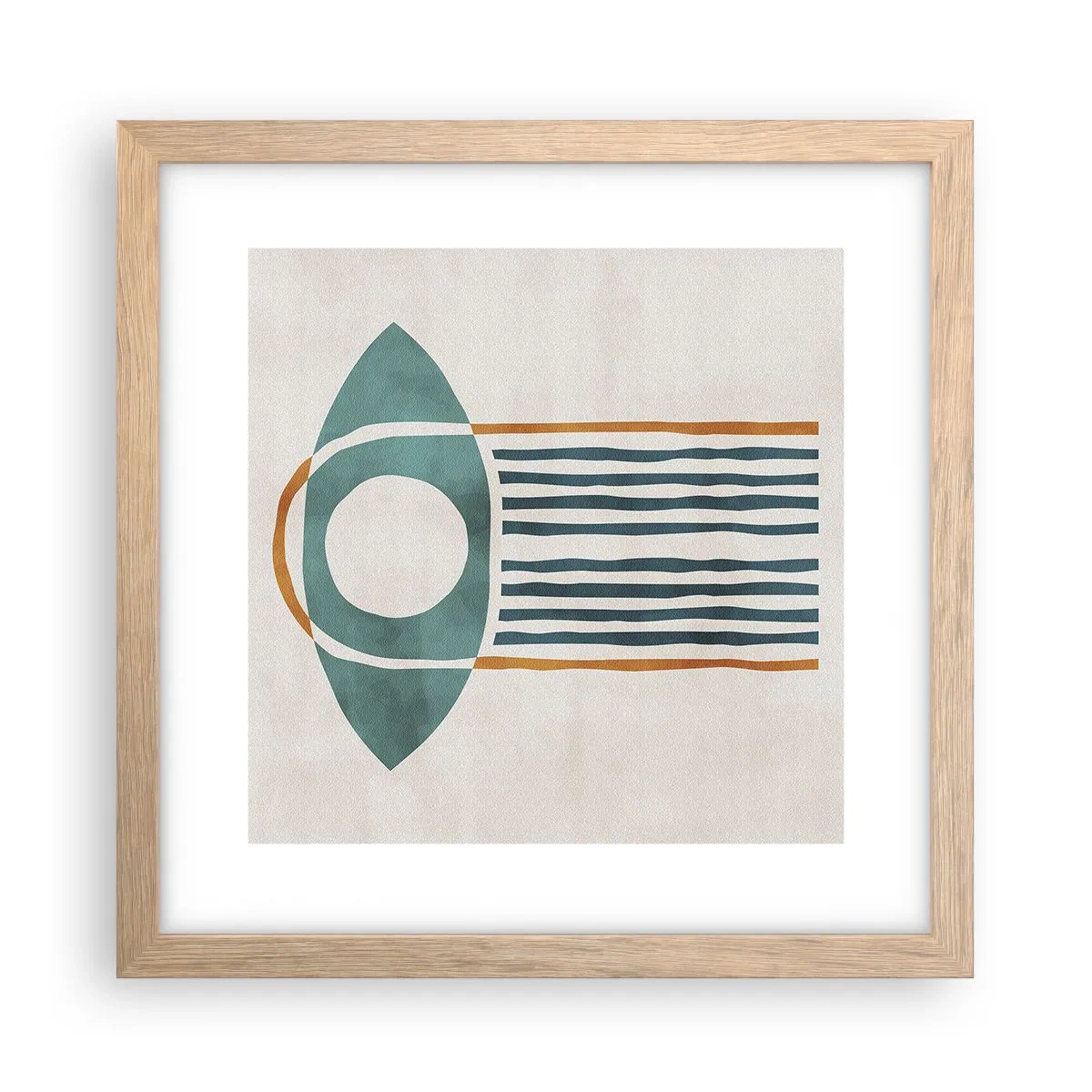 Plakat w ramie jasny dąb - Znaki i rytuały - 30x30 cm