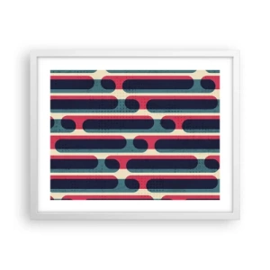 Plakat w białej ramie - W głąb i do przodu - 50x40 cm
