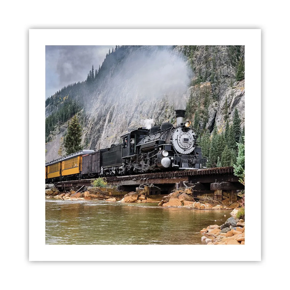 Plakat - A dokąd to? Dokąd? - 50x50 cm