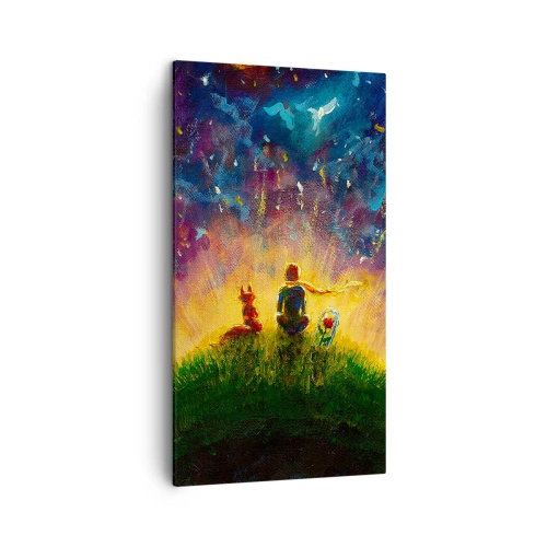 Obraz na płótnie - Miłość i przyjaźń - cały świat - 45x80 cm