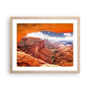 Plakat w ramie jasny dąb - Wyrzeźbione przez samą naturę - 50x40 cm