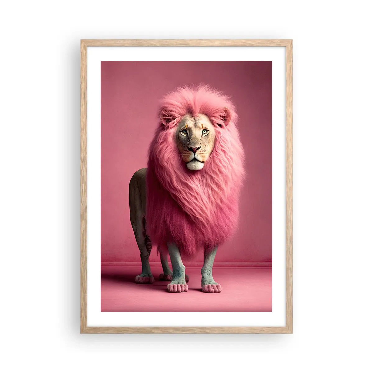 Plakat w ramie jasny dąb - I już się nie boisz - 50x70 cm