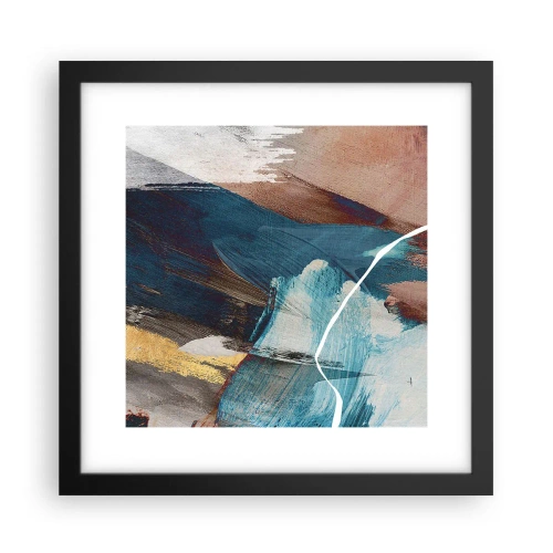 Plakat w czarnej ramie - Z rozmachem i energicznie - 30x30 cm