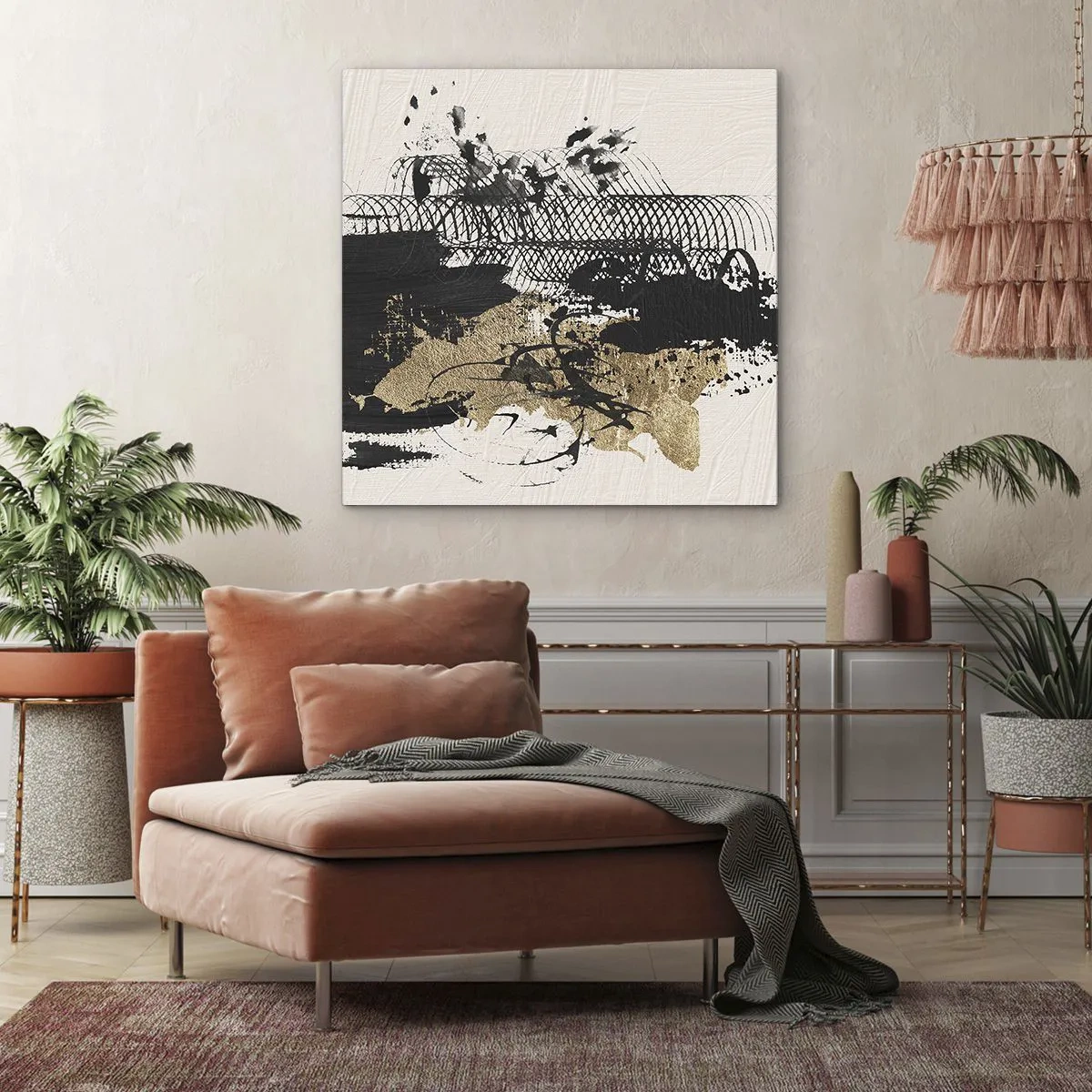 Obraz na płótnie - Kompozycja z pasją - 60x60 cm