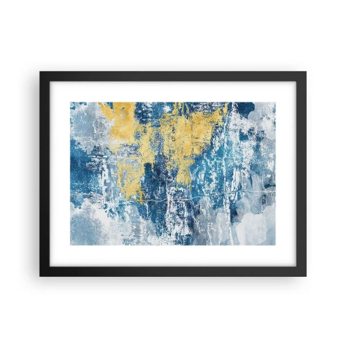 Plakat w czarnej ramie - Abstrakcja pełna pogody - 40x30 cm