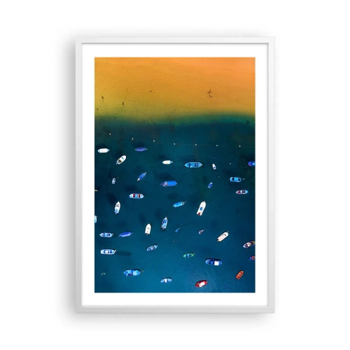 Plakat w białej ramie - Wakacyjna gra - 50x70 cm