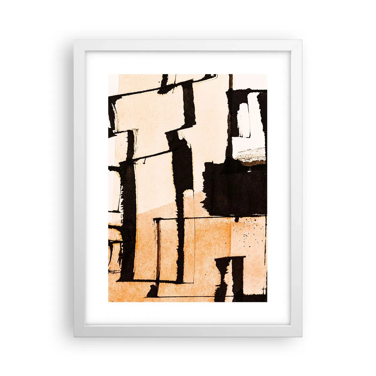 Plakat w białej ramie - Jednak porządek - 30x40 cm