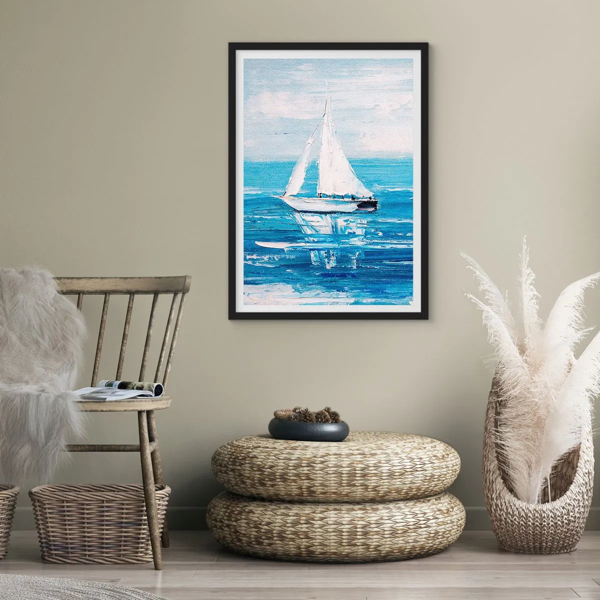 Plakat w czarnej ramie - Z przyjacielem u boku - 40x50 cm