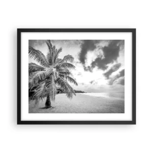 Plakat w czarnej ramie - Gdy tęsknisz do samotności… - 50x40 cm