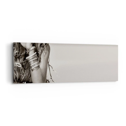 Obraz na płótnie - Jak to dziewczyna - 90x30 cm