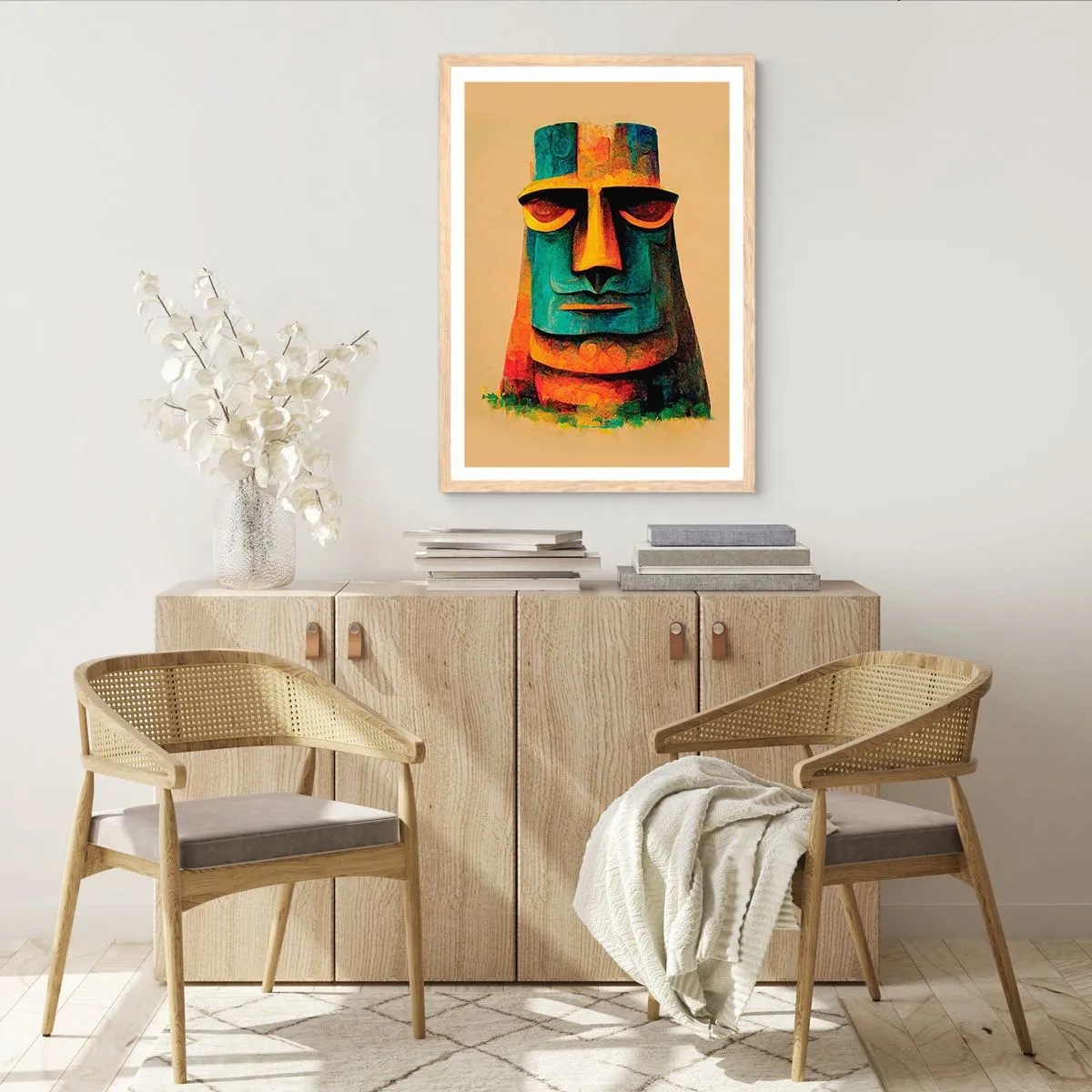 Plakat w ramie jasny dąb - Posągowy, a sympatyczny - 61x91 cm