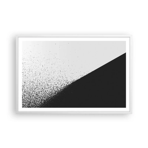 Plakat w białej ramie - Coraz szybciej, coraz więcej - 91x61 cm