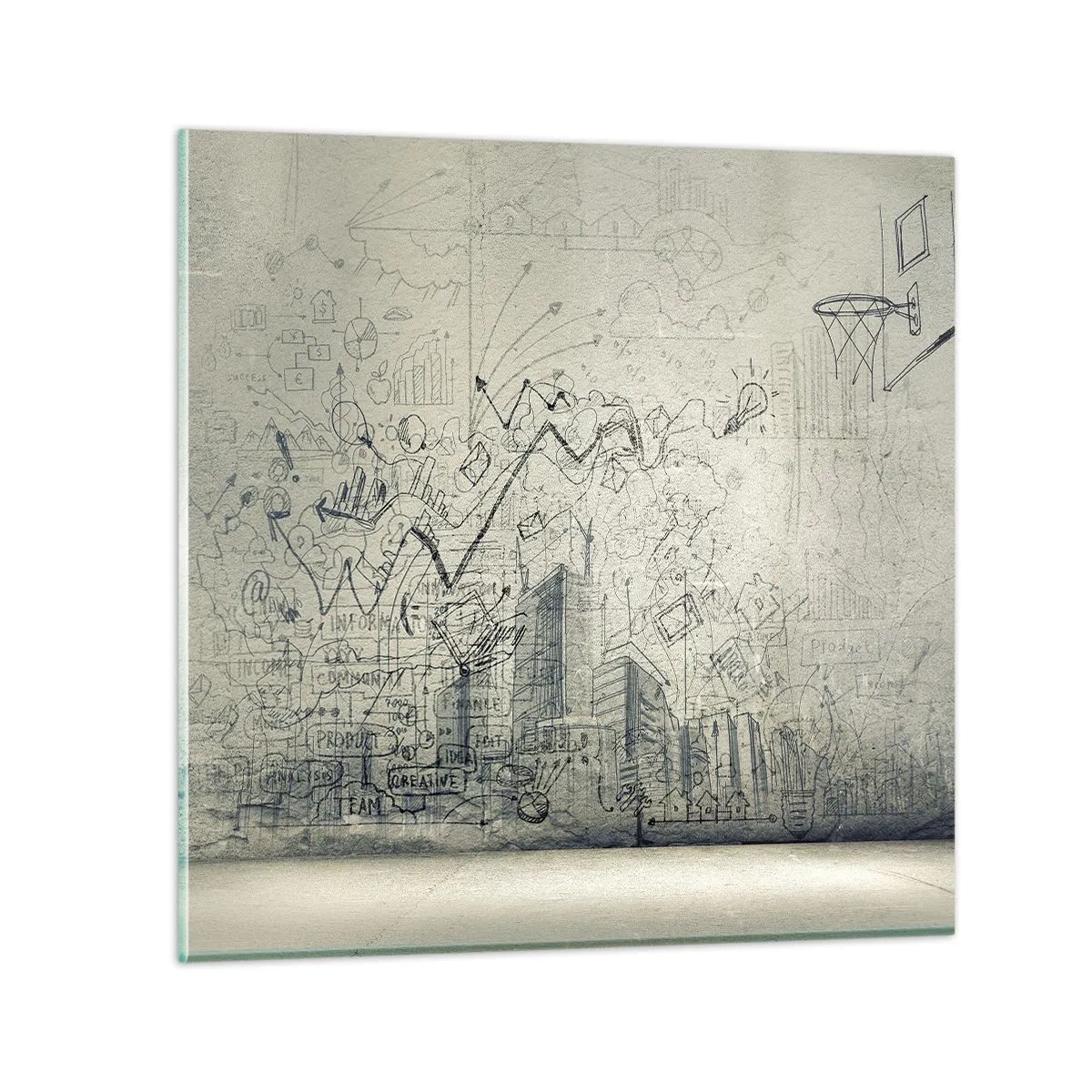 Obraz na szkle - Moje wspaniałe miejskie życie - 70x70 cm
