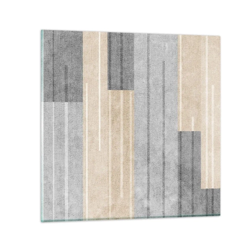Obraz na szkle - Kompozycja: trzymać pion - 60x60 cm