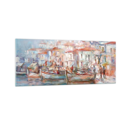 Obraz na szkle - Pastelowe wakacje - 100x40 cm