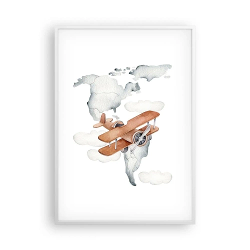 Plakat w białej ramie - W pionierskim duchu - 70x100 cm